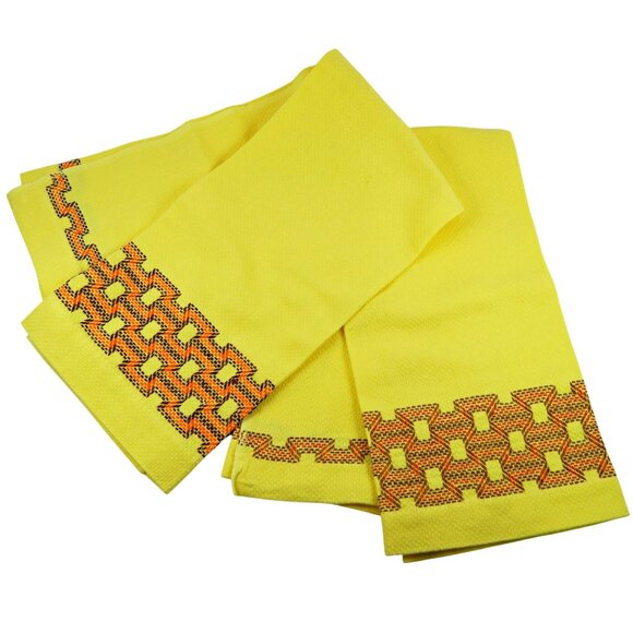 Vintage Huck Weave Dish Towels (Lot of 6) Hope Chest Embroidery 1940s Linens - Picture 4 of 6